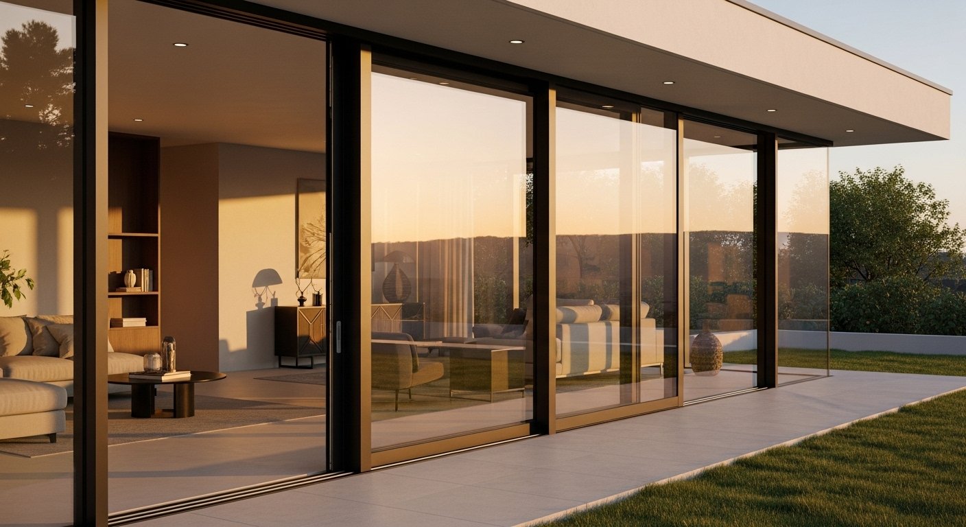Aluminium door and window systems on a commercial project