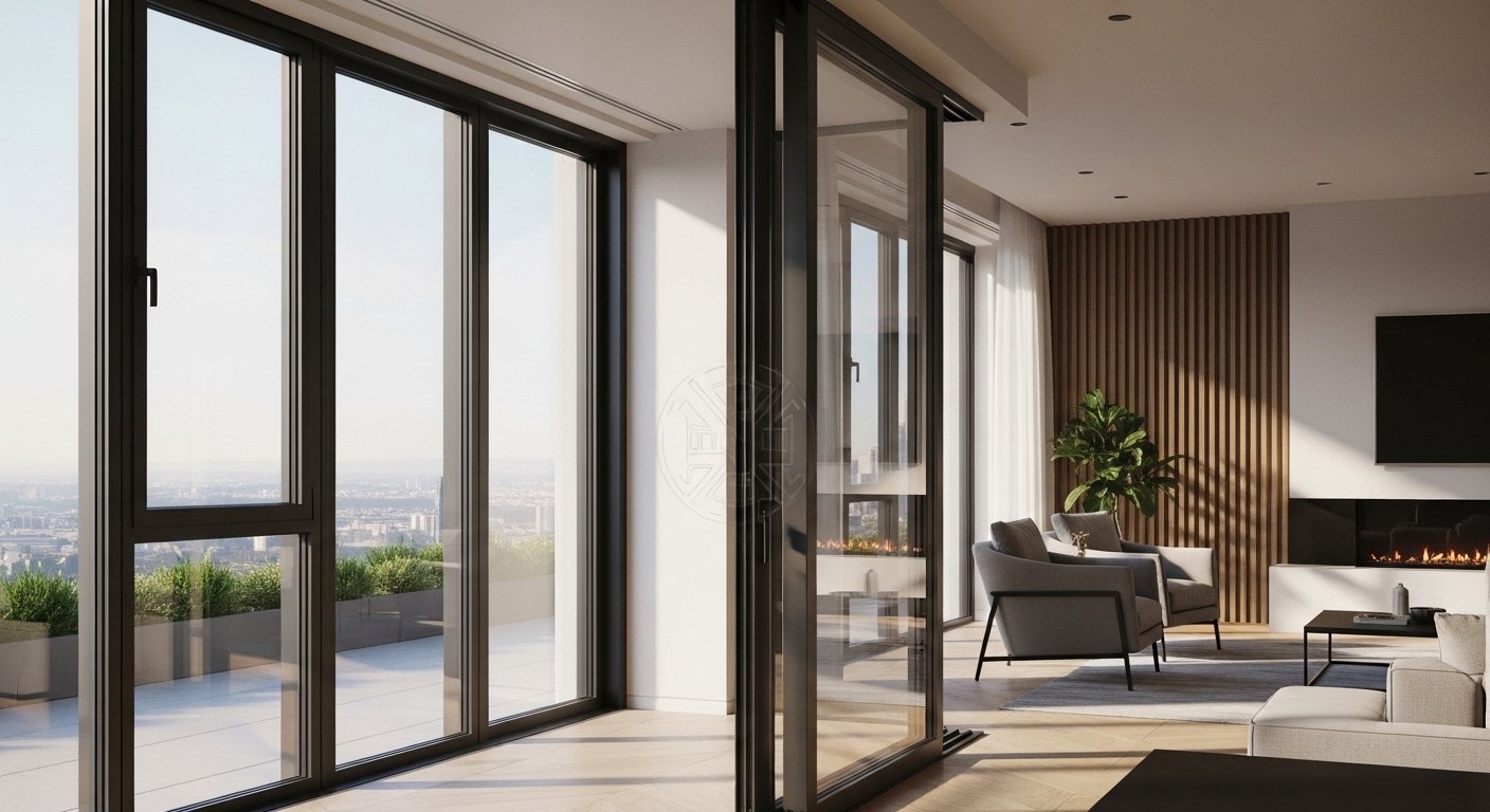 Aluminium sliding window system India — high-rise residential tower supply