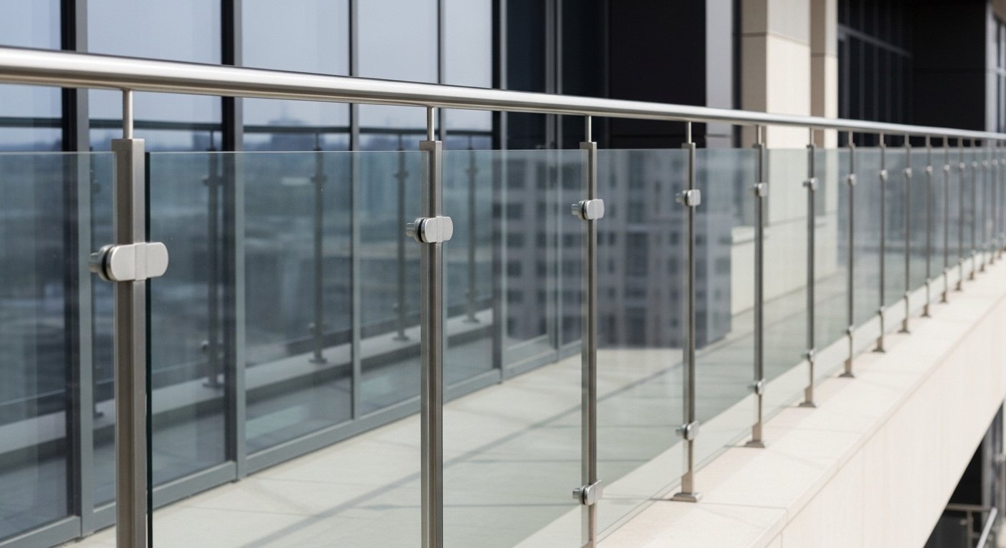 Balcony railing system India — institutional building NBC 2016 compliant