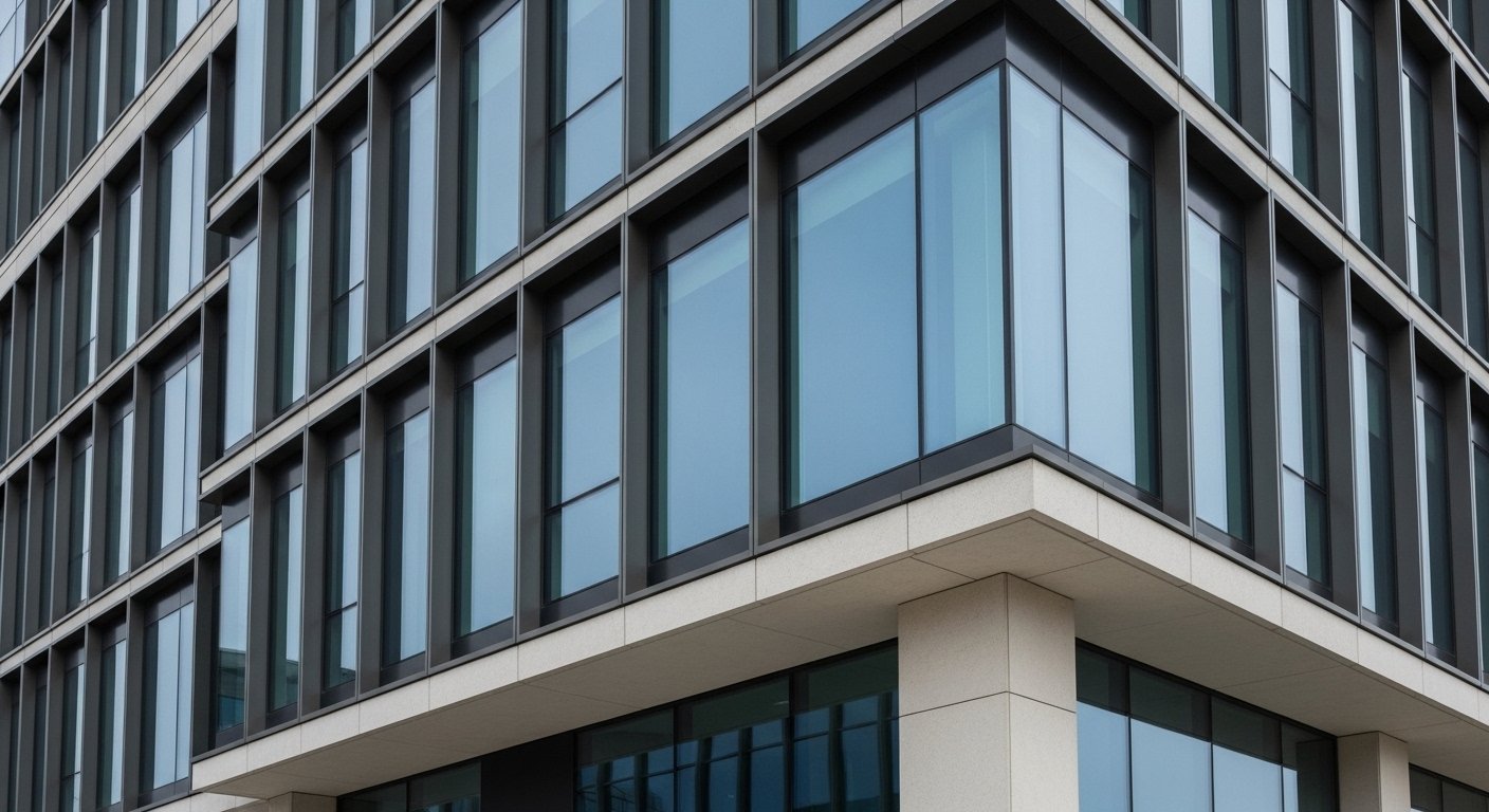Aluminium doors windows India — curtain wall system large-scale project